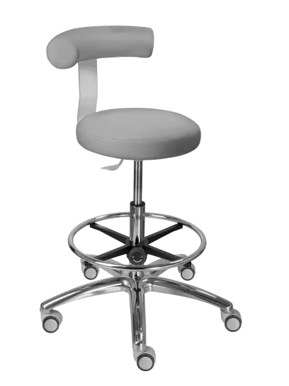 LZ83 G DENT židle lékařská, SILVERTEX - koženka šedá 30514